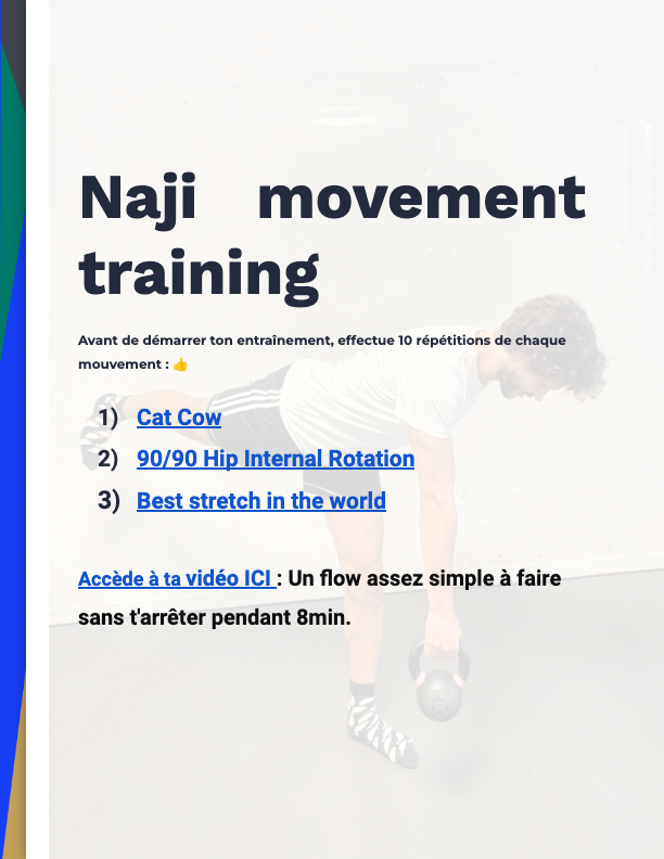 Entrainement gratuit, 10min